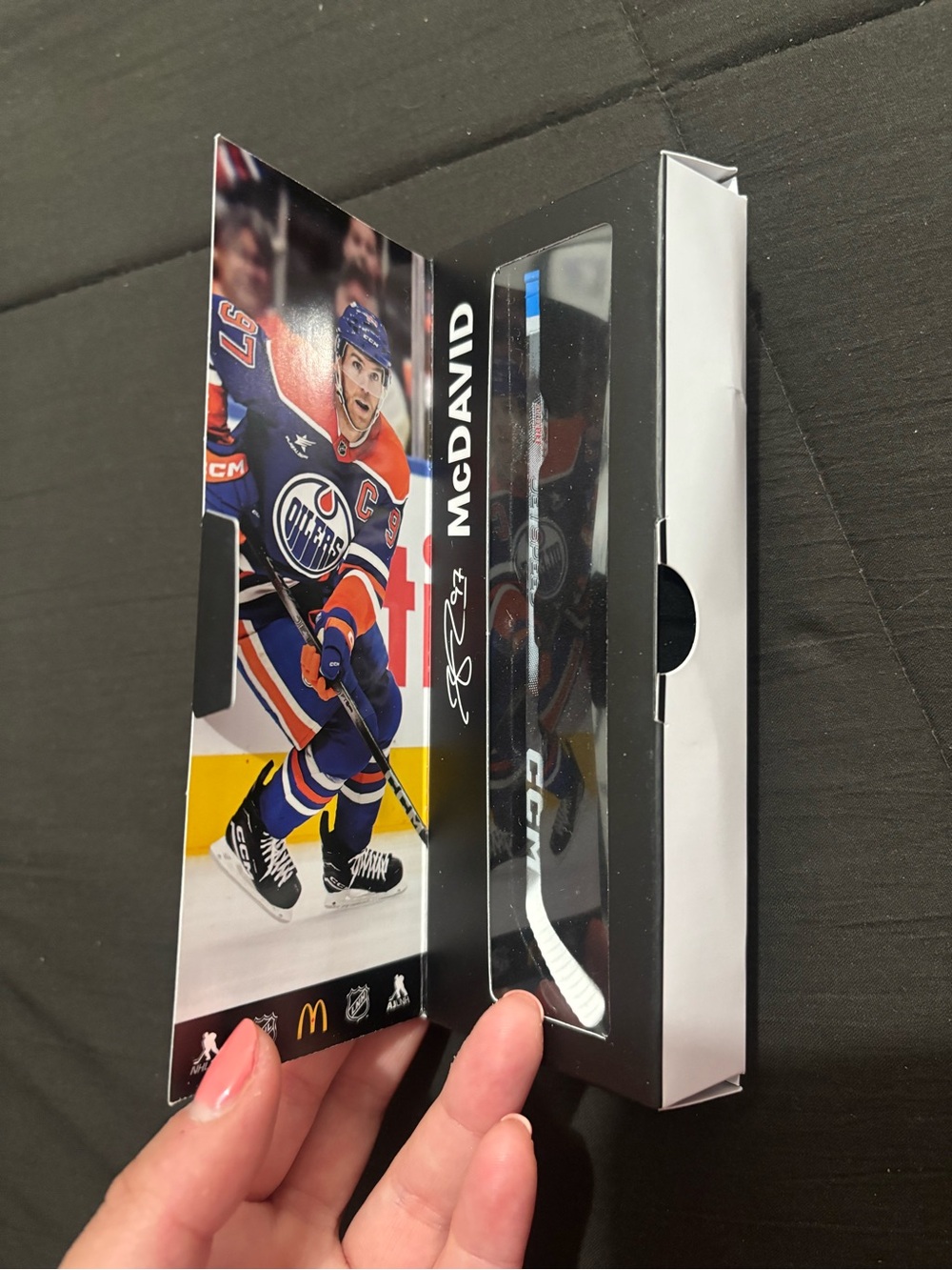Connor McDavid Edmonton Oilers NHL/McDonalds Mini Stick (2026)